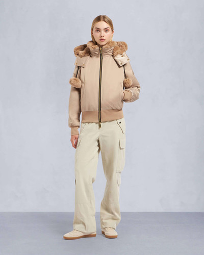 MOOSE KNUCKLES GOLD SERIES DEBBIE BUNNY BOMBER JACKET outlook