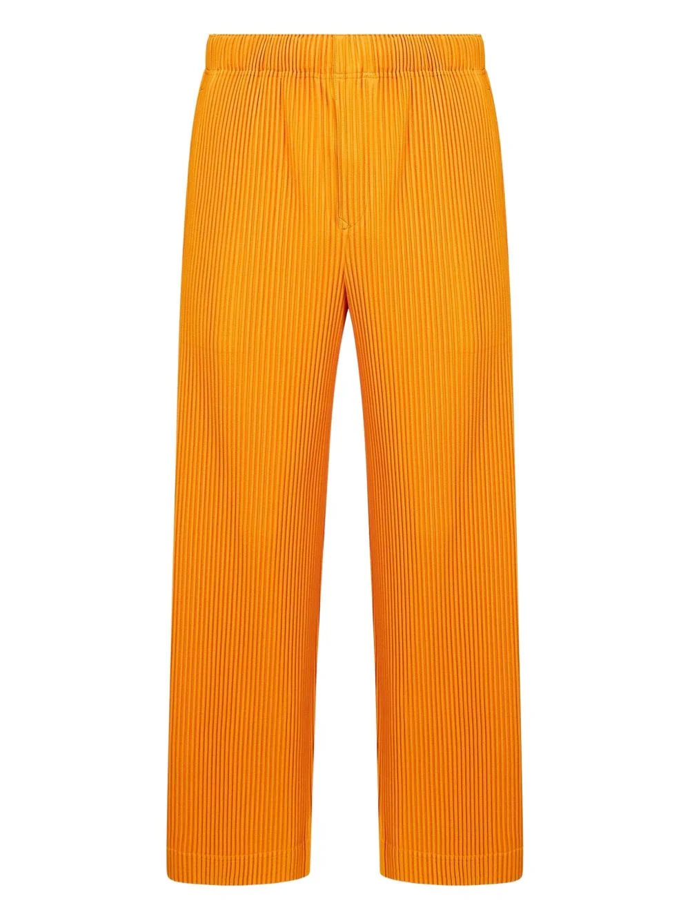 pleated straight-leg trousers - 1