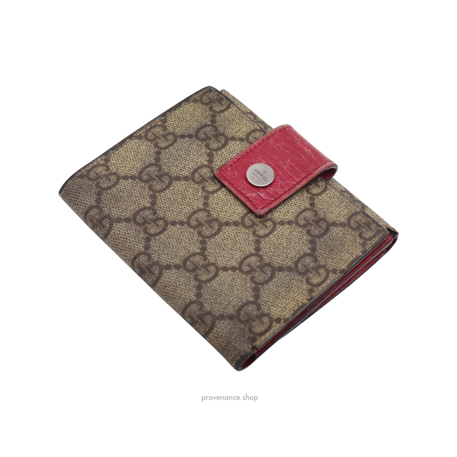 Gucci Trifold Wallet - GG Supreme Pink - 4