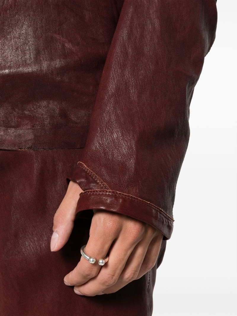 Dorsal crinkled leather jacket 5