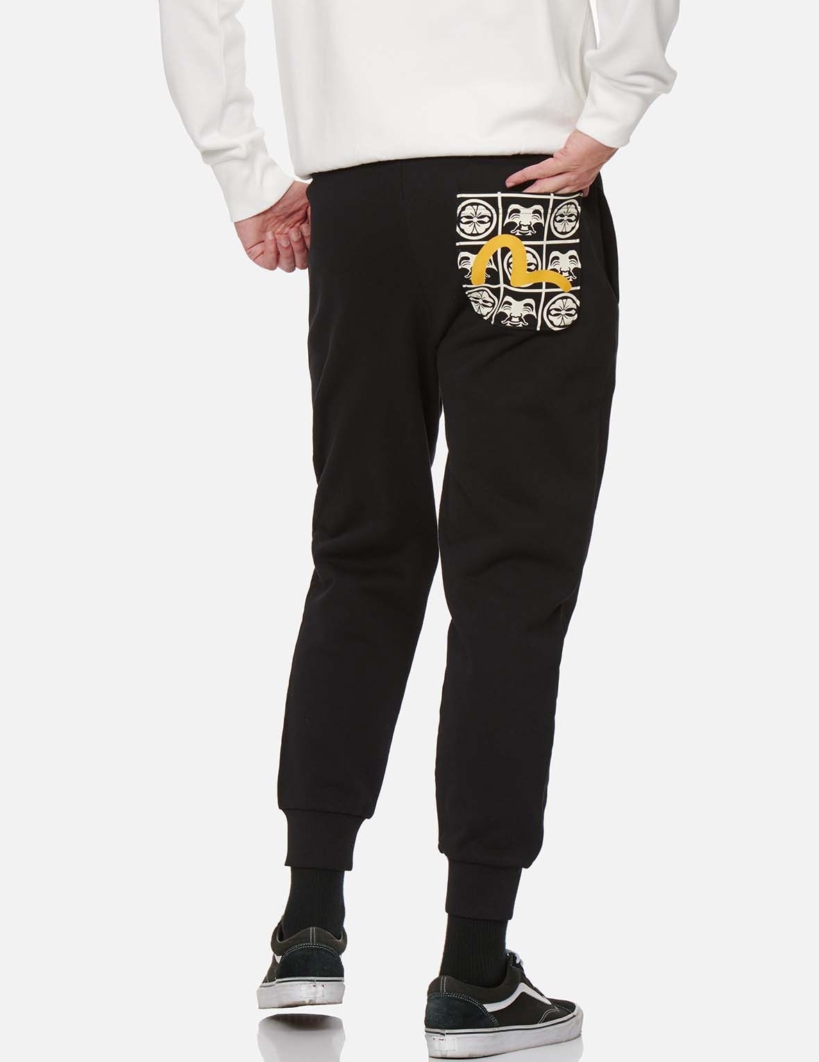 GODHEAD AND KAMON PRINT POCKET SWEATPANTS - 3