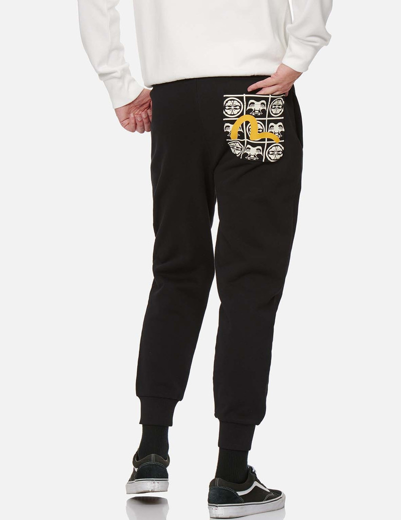 GODHEAD AND KAMON PRINT POCKET SWEATPANTS 3