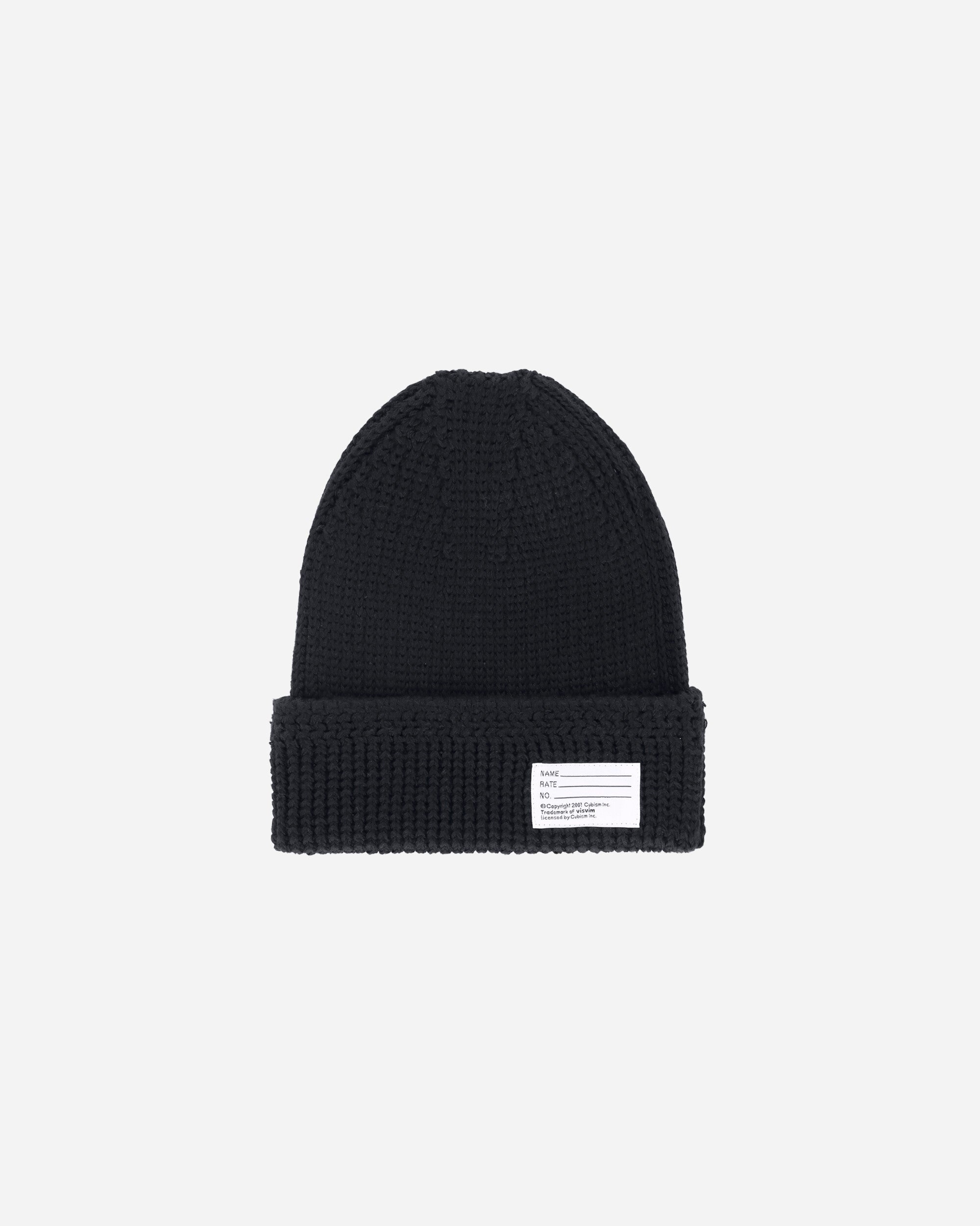 Knit Cotton Beanie Black - 2