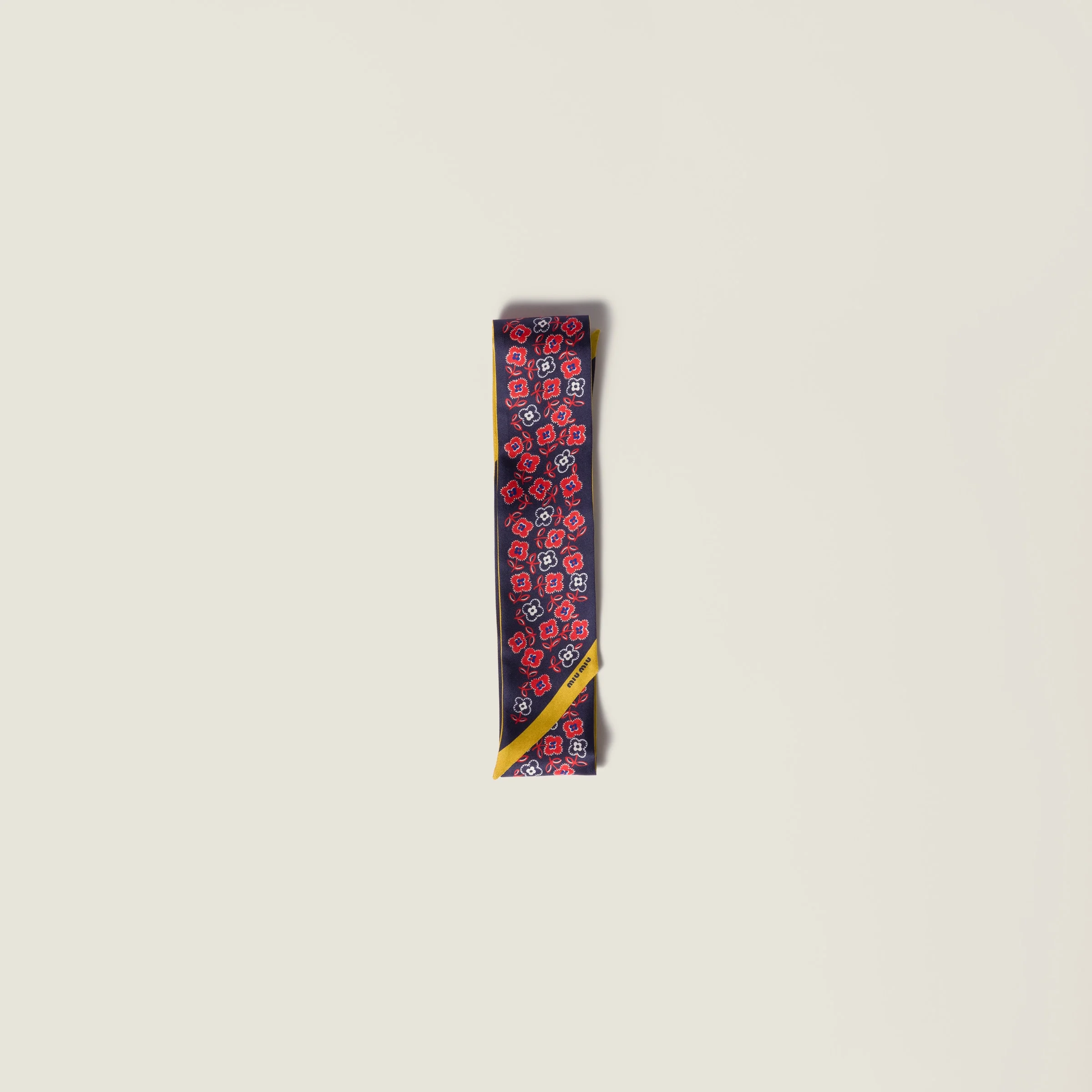 Printed twill scarf - 1