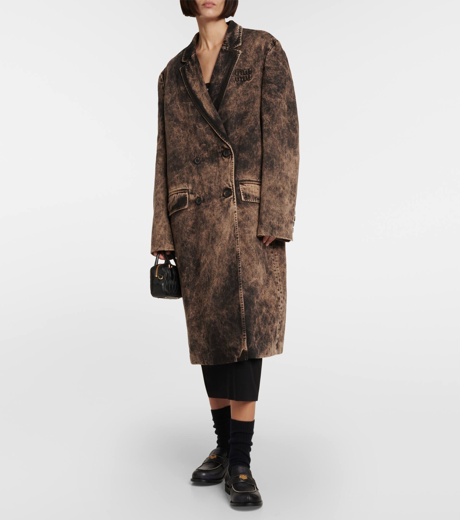 Bleached denim coat - 6
