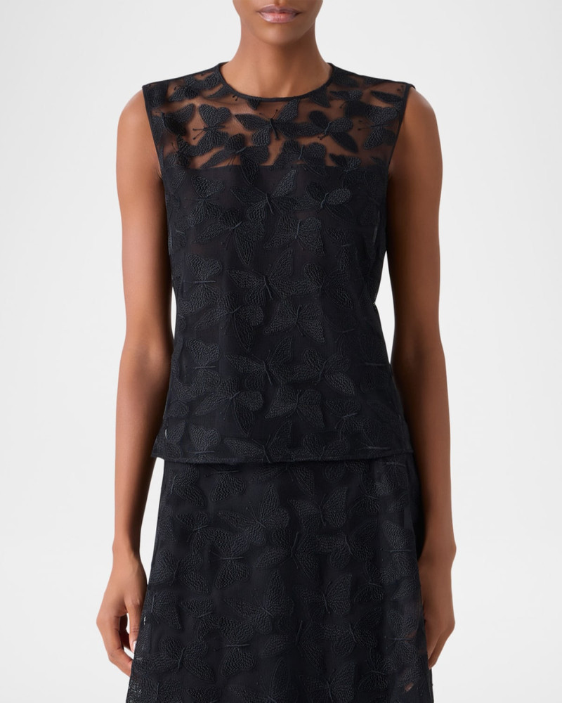 Butterfly Embroidered Sleeveless Top 4