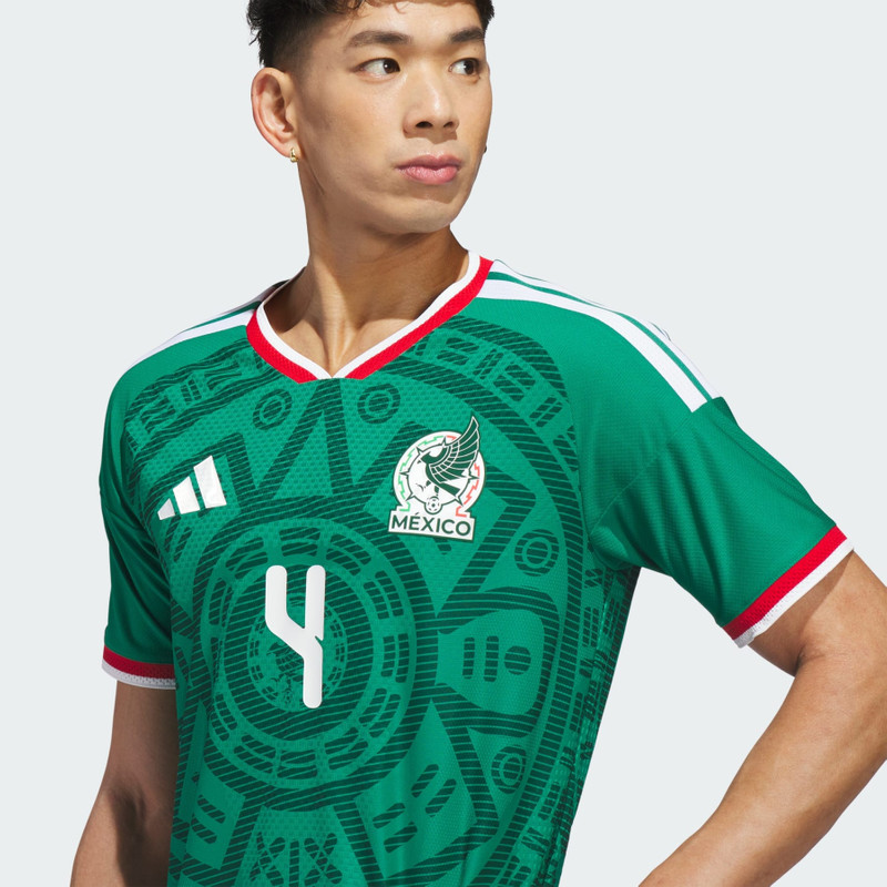 Mexico 26 Home Alvarez Authentic Jersey 5