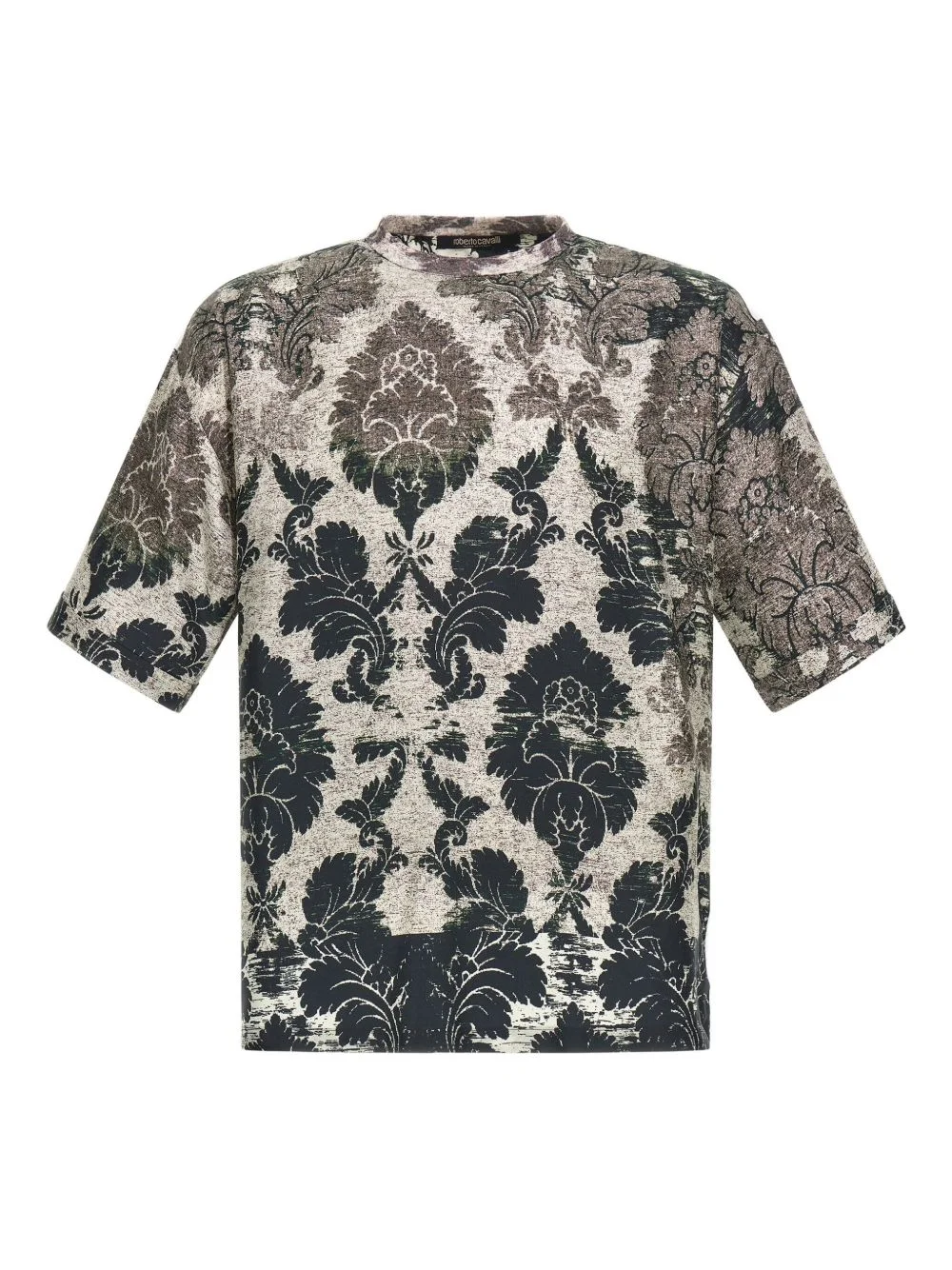 broccato print T-Shirt - 1