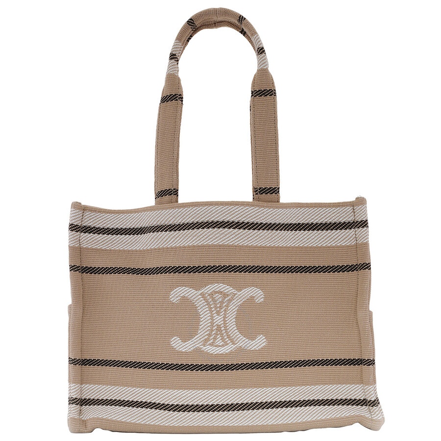Celine Large Cabas Striped Tote Bag - 3