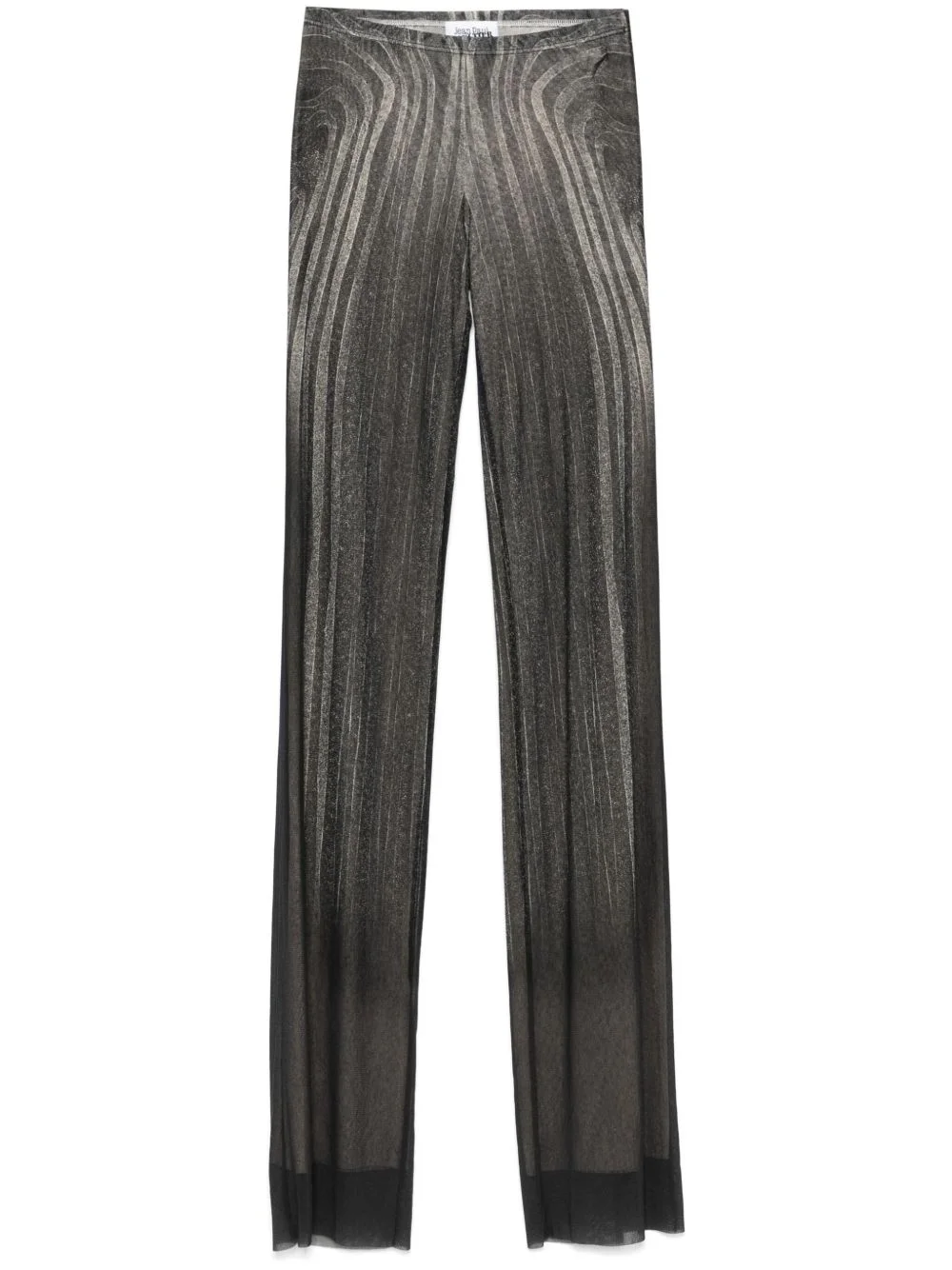spiral-print trousers - 1