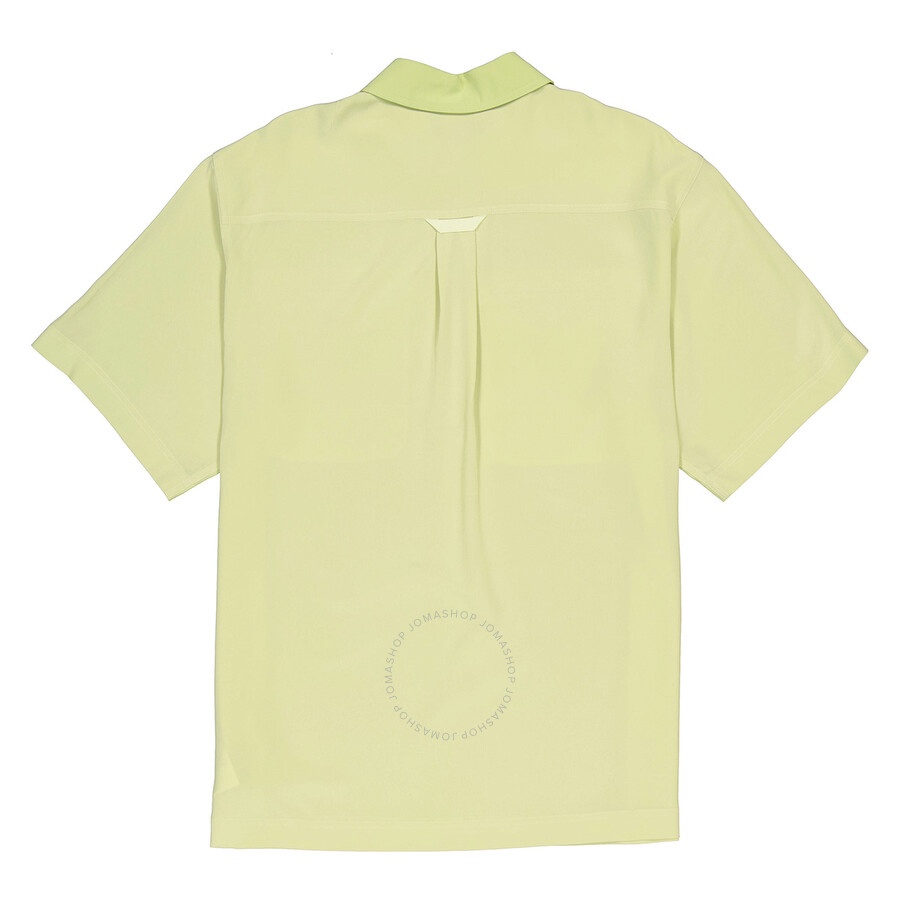 Burberry Ladies Mist Green Ilona Zip-front Silk Bowling Shirt - 7
