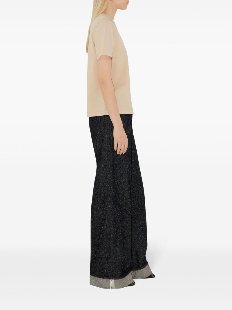 check-label cotton T-shirt 3