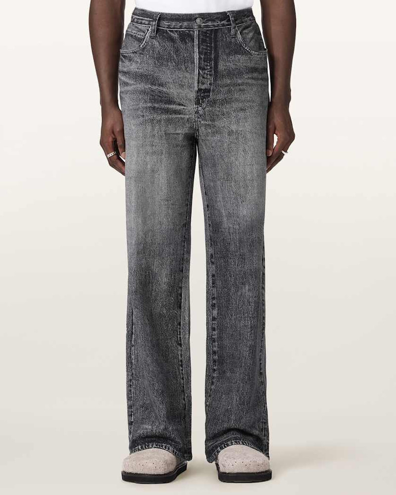 ALLSAINTS LENNY ILLUSION OF DENIM WIDE LEG PANTS outlook