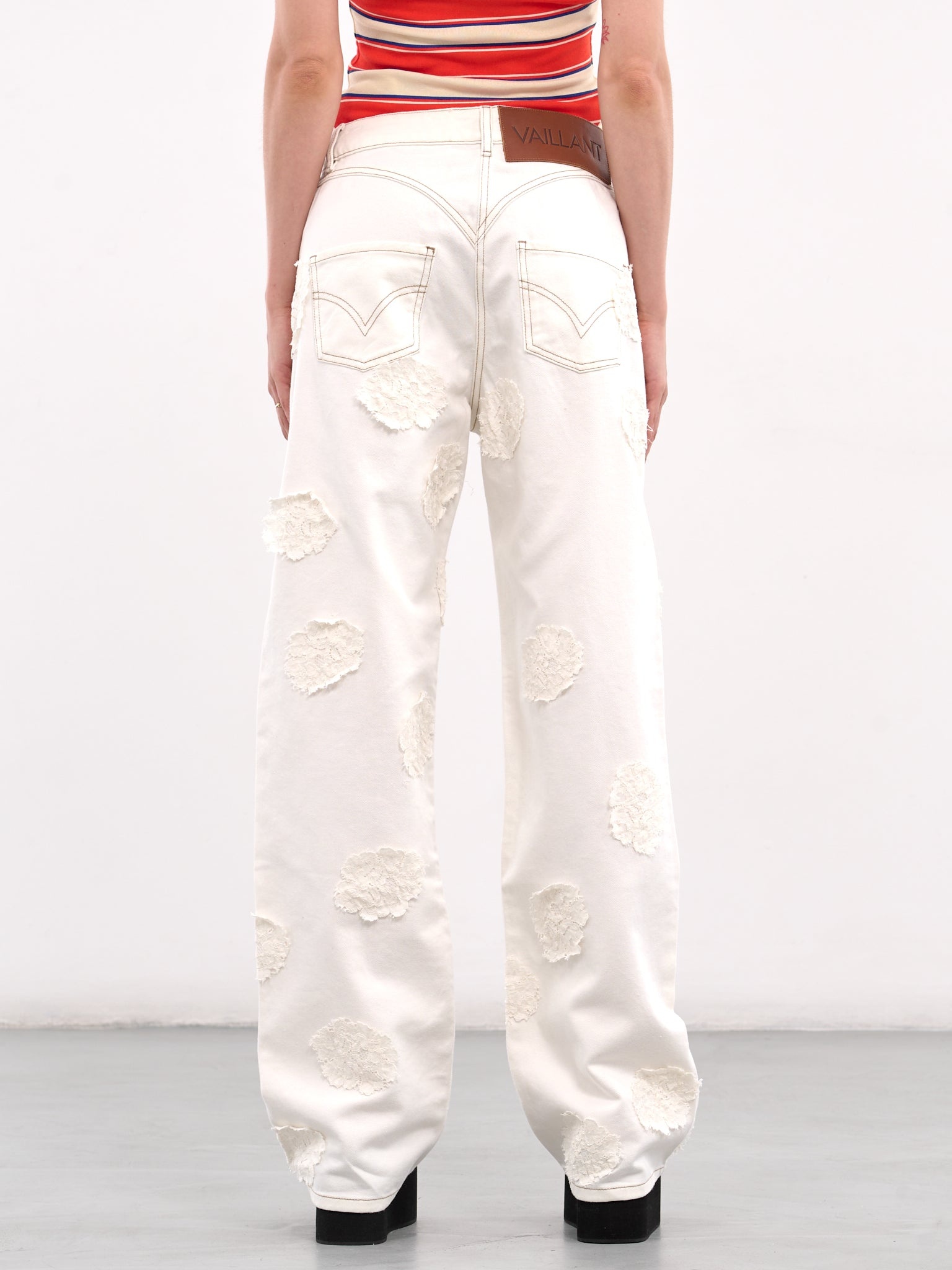 Lace Patch Jeans - 3