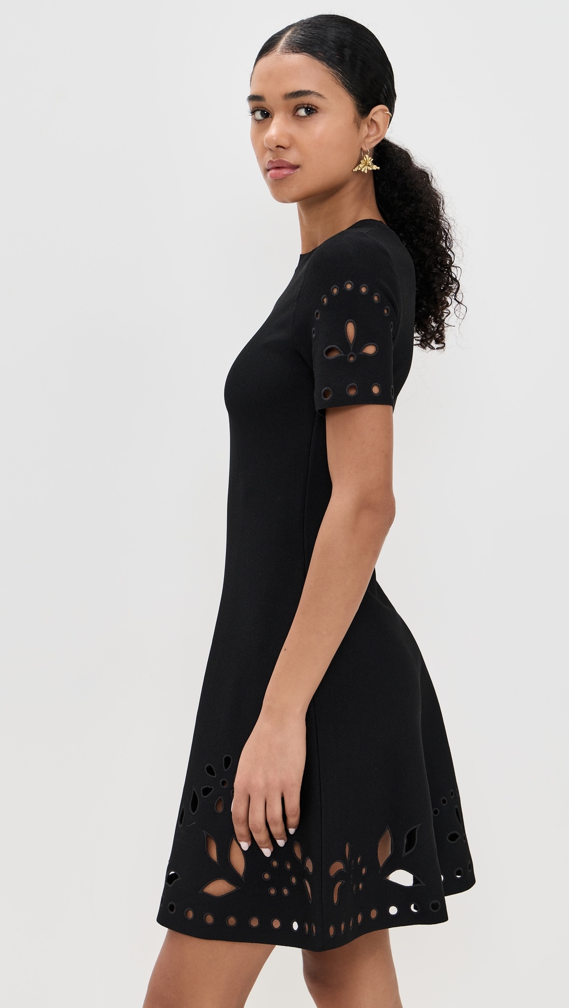 Fania Short Sleeve Knit Mini Dress - 3