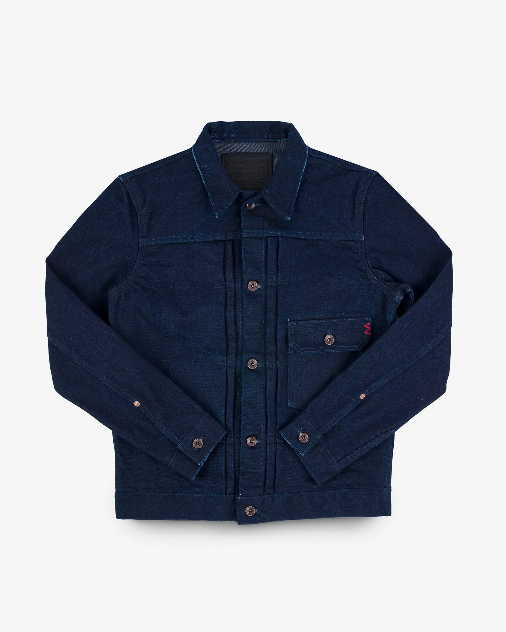 19OZ SELVEDGE DENIM TYPE I JACKET - INDIGO/GREY - 1