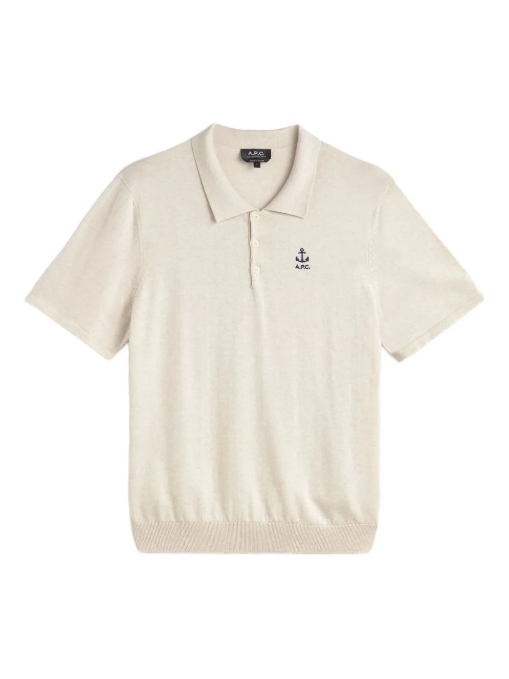 Octave anchor-embroidered polo shirt - 1