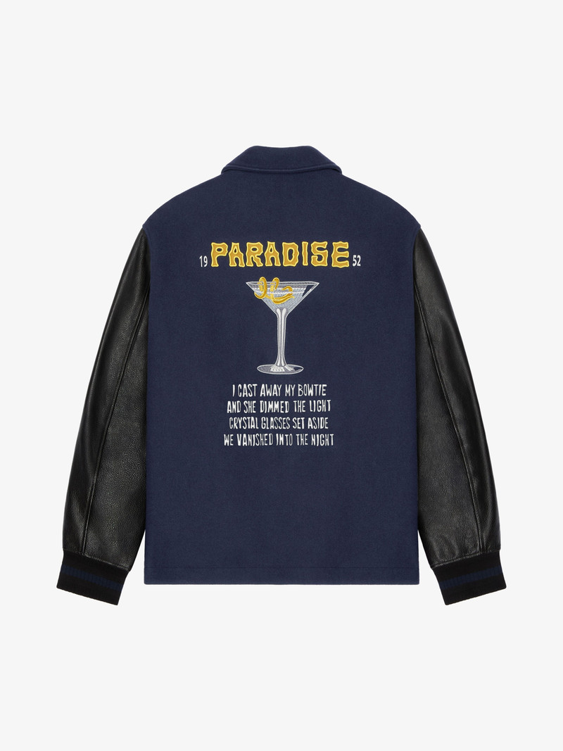 VARSITY JACKET IN WOOL AND LEATHER WITH PATCHES 4