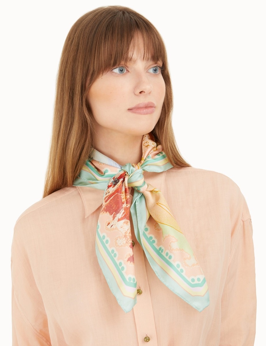 SILK SQUARE SCARF - 2