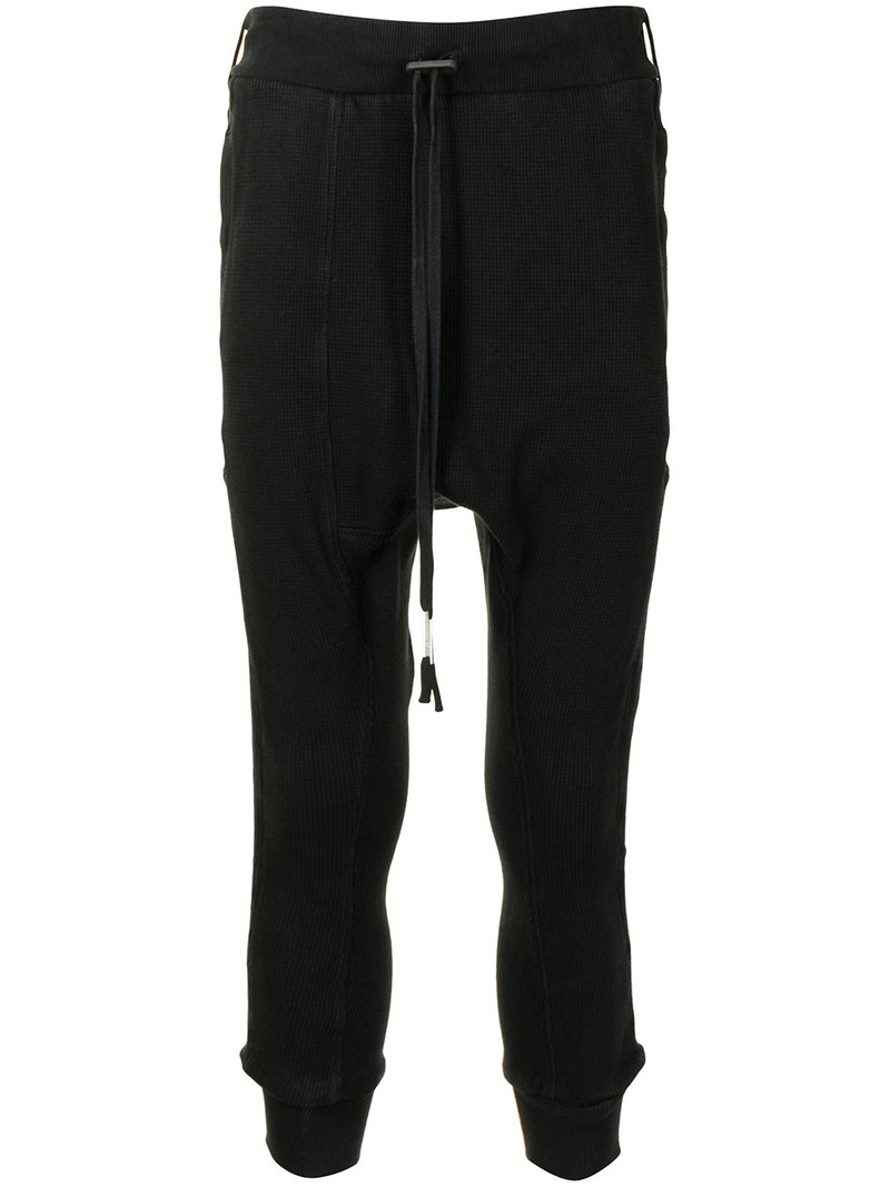 drop-crotch track pants 1