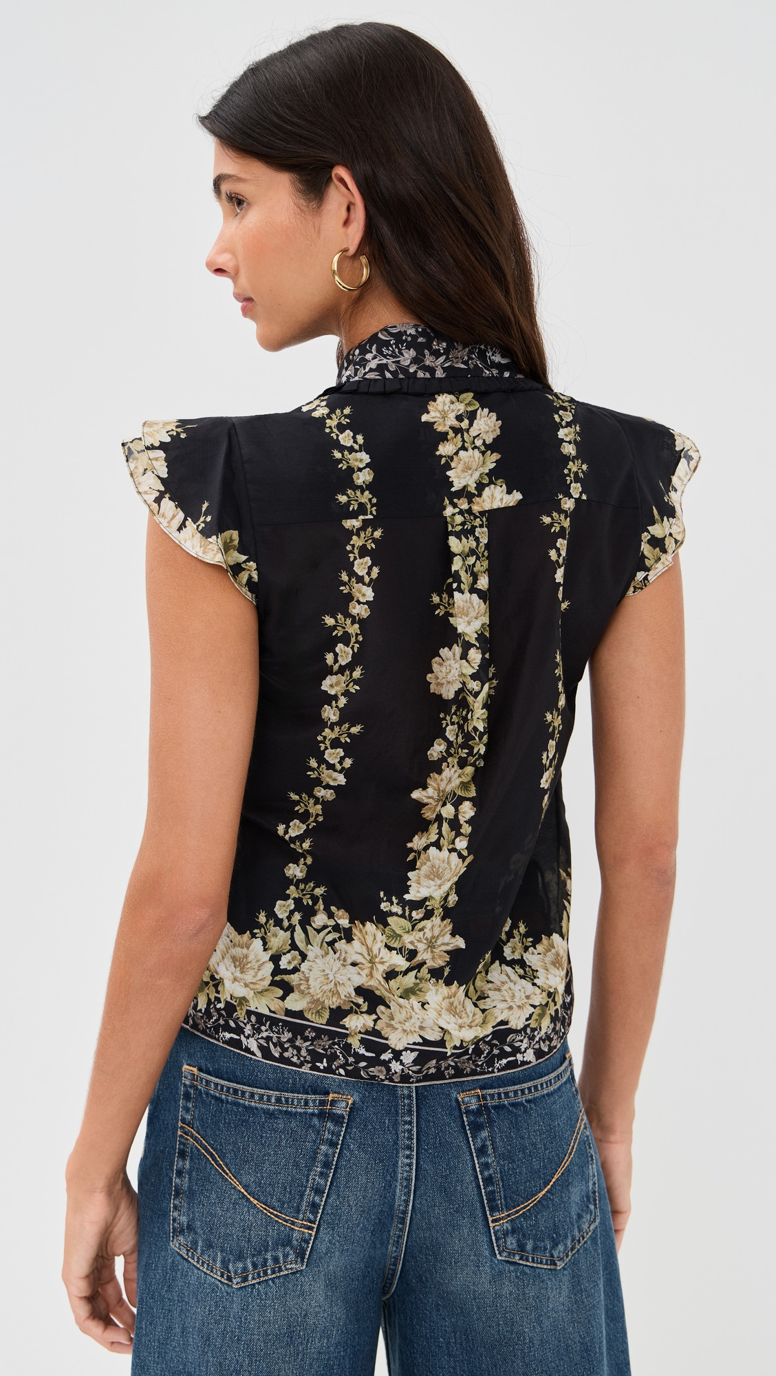 Martel Flutter Sleeve Blouse - 2