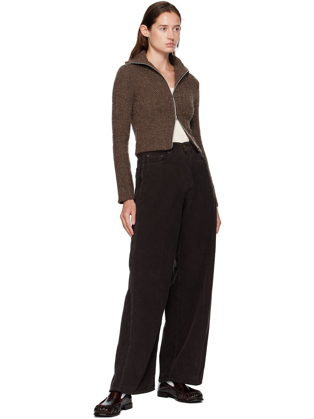 Brown Loose Roomy Trousers - 4