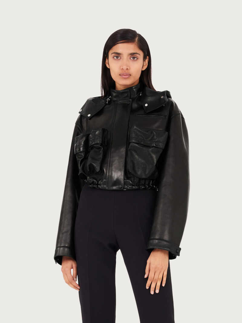 FERRAGAMO Oversize blouson with 3D pockets outlook