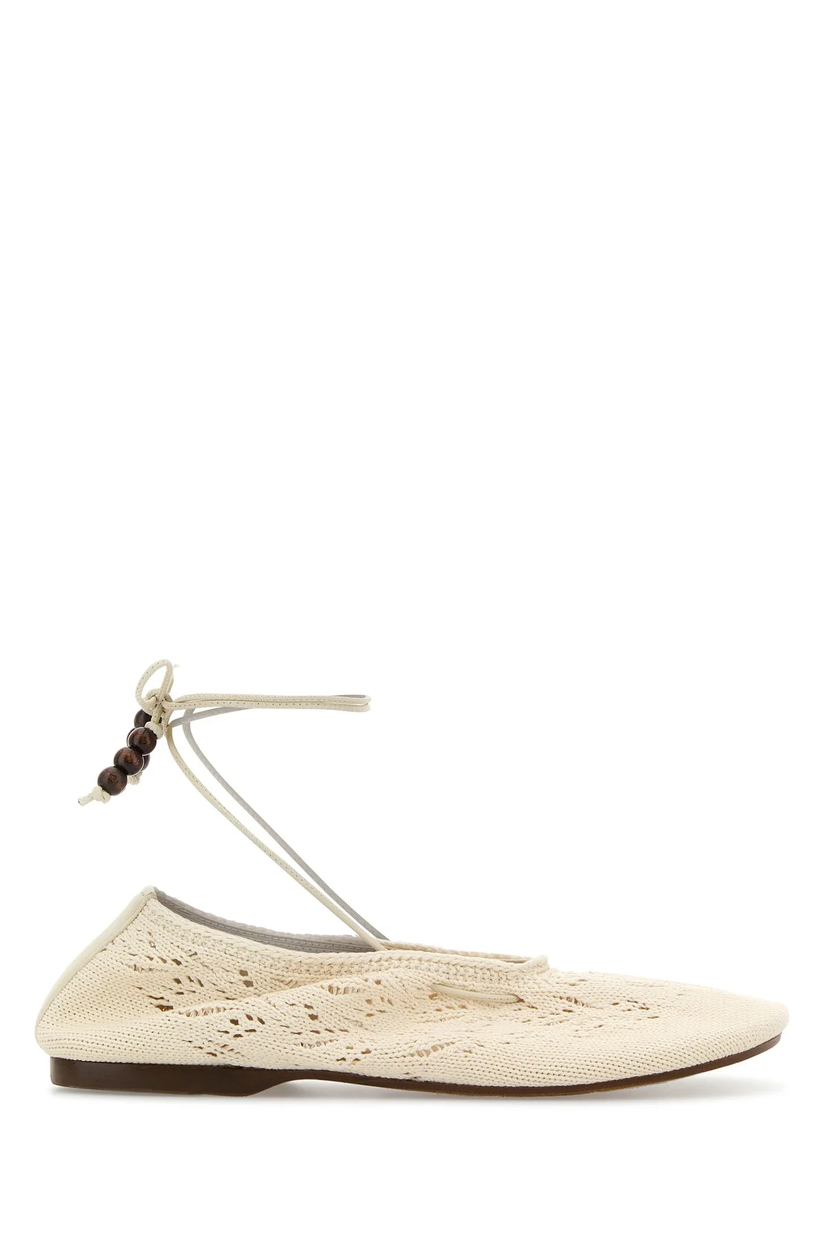 Ivory crochet Rosemary ballerinas - 1