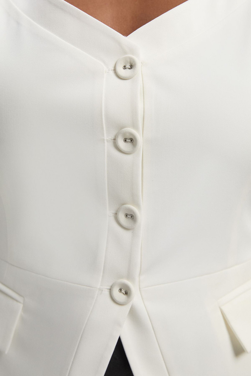 Plus Size Tailored Tux Corset Top 3