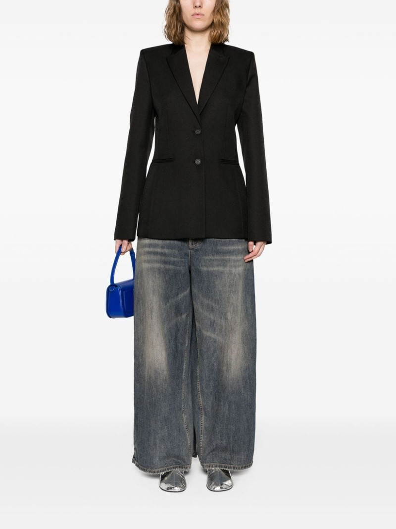 Off-White peak-lapels single-breasted blazer outlook