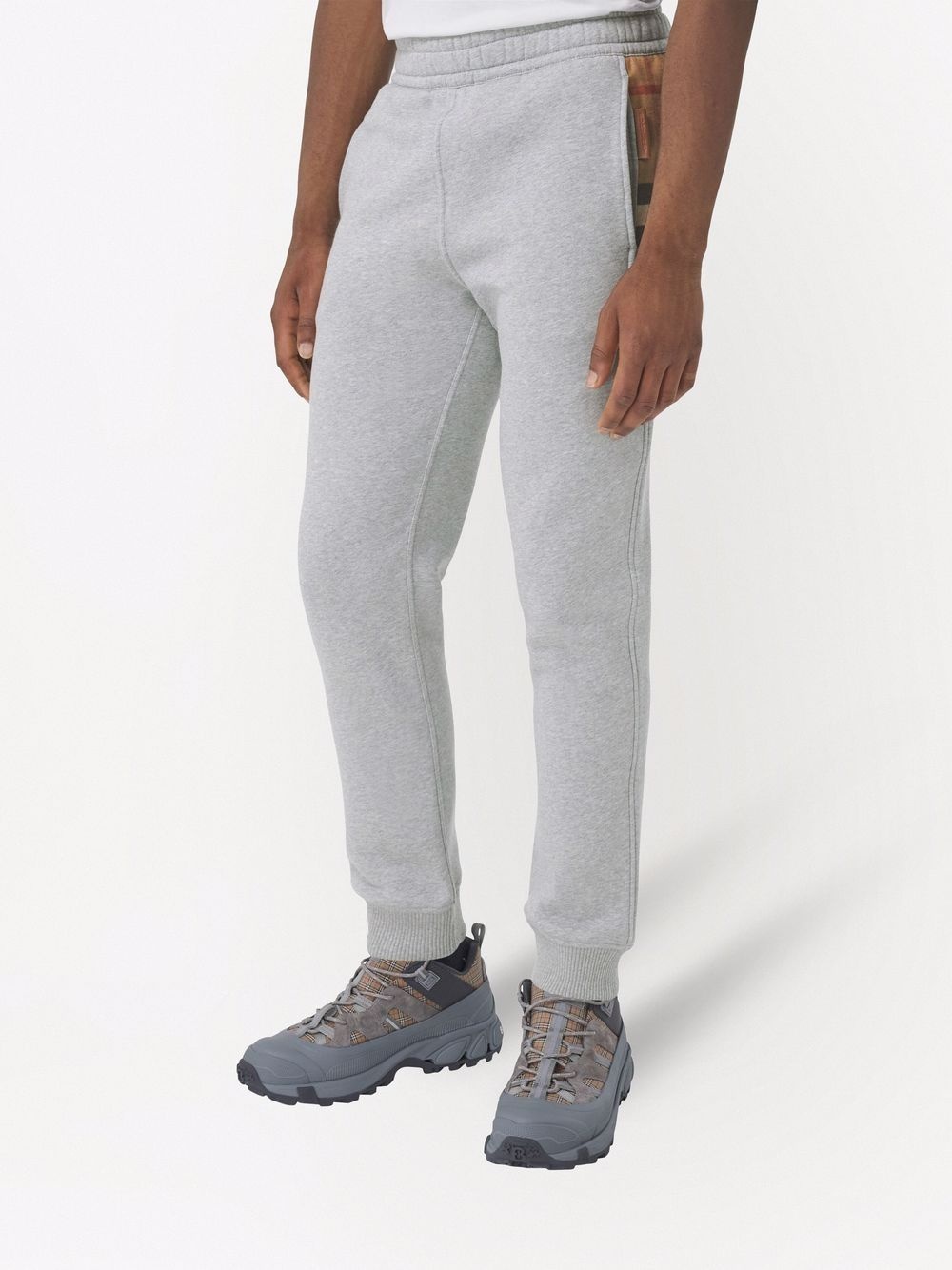 check-panel track pants - 3