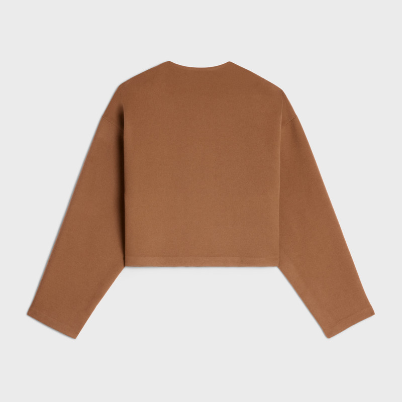 CELINE cardigan with snap buttons in double face cashmere outlook