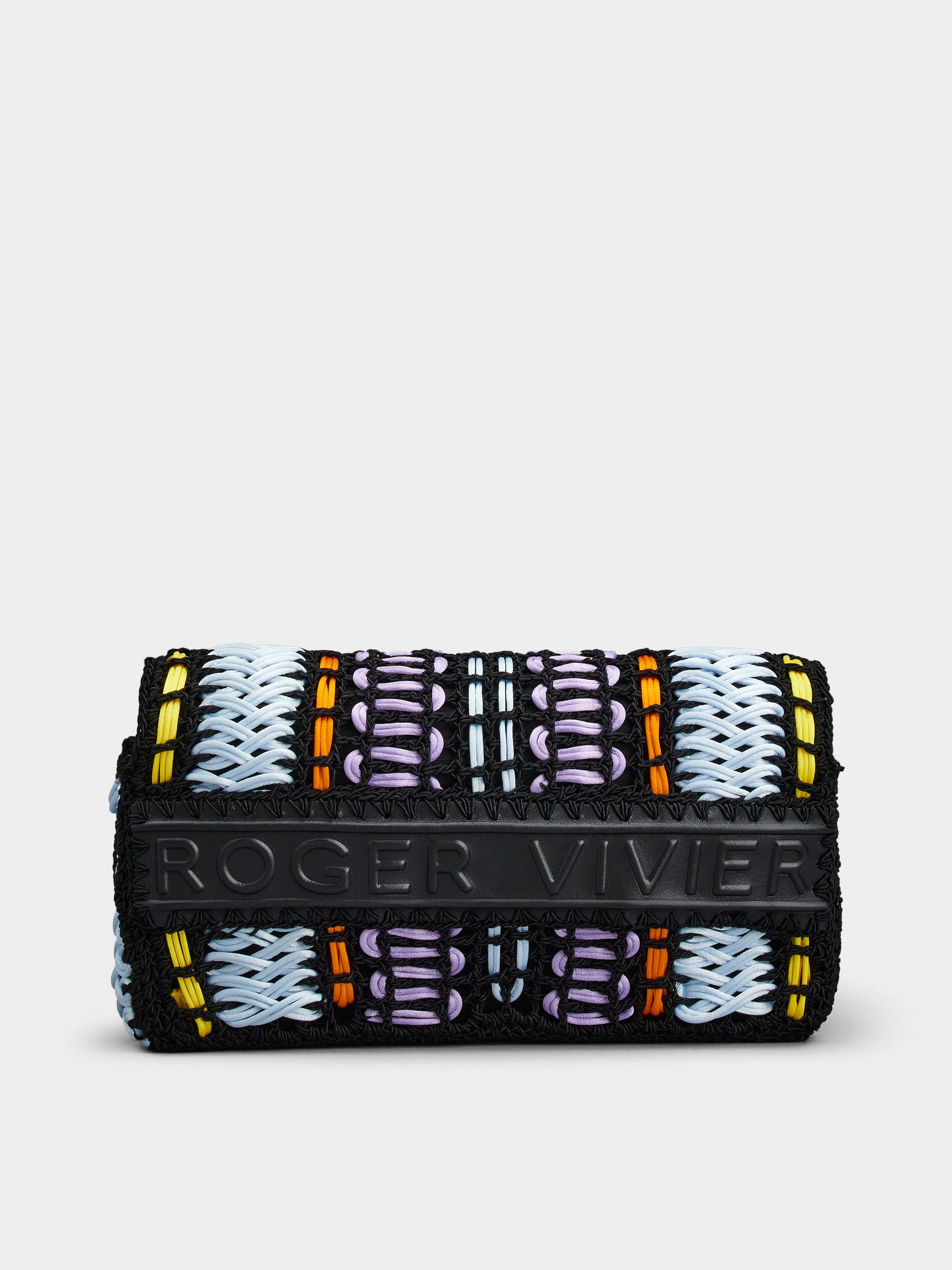Viv' Choc Colored Twist Bag in Fabric - 5