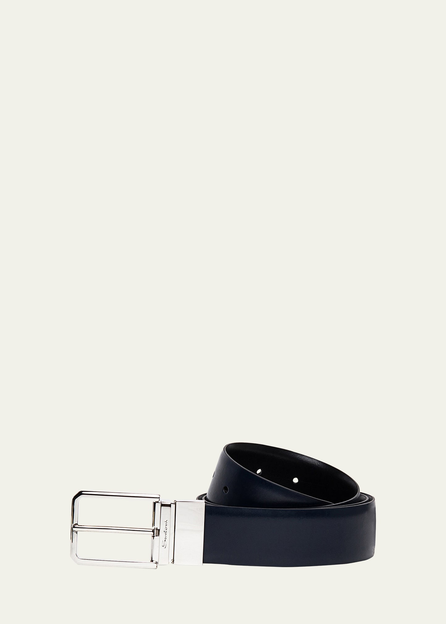 Men's Reversible Leather Belt - 3
