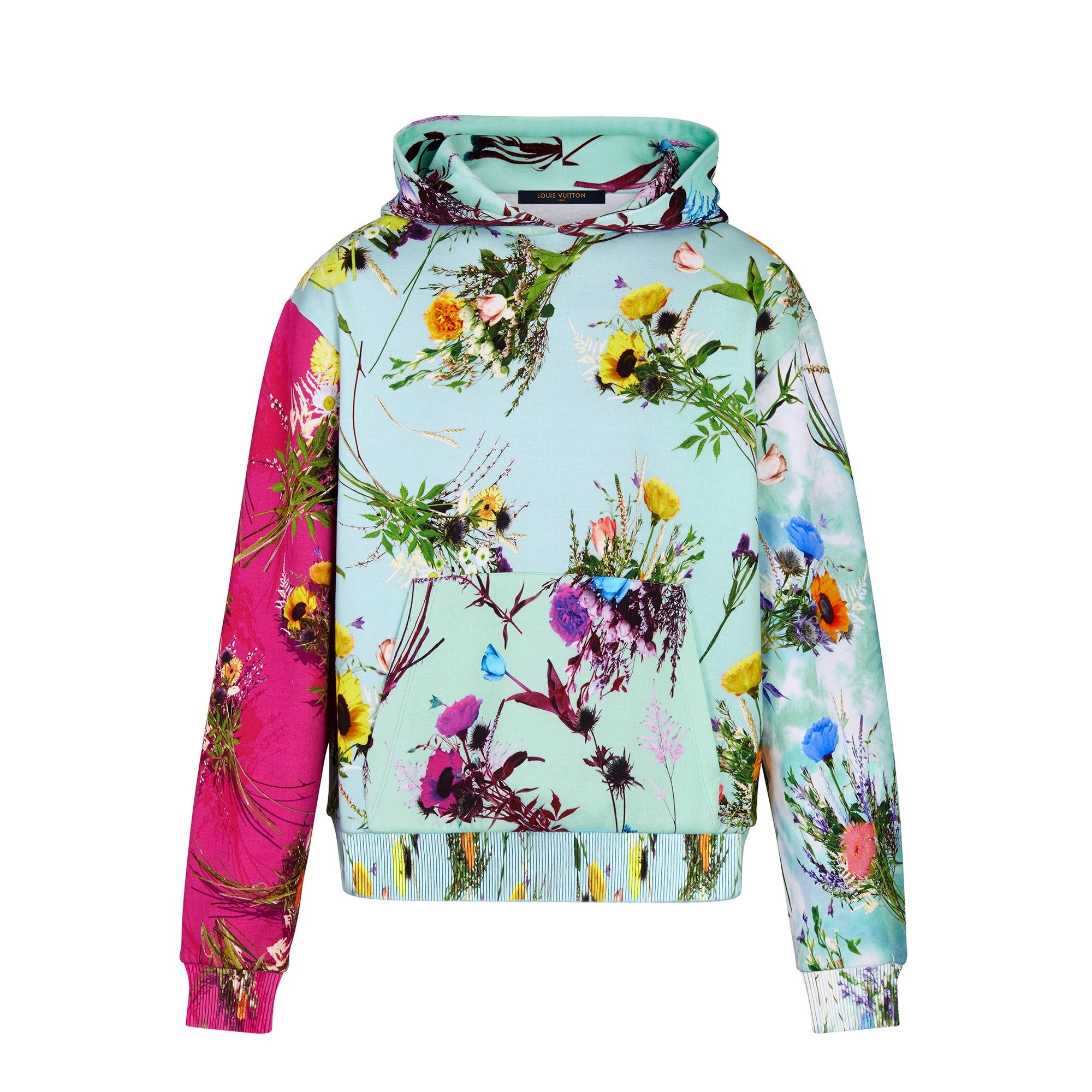 Printed Flowers Hoodie - 1