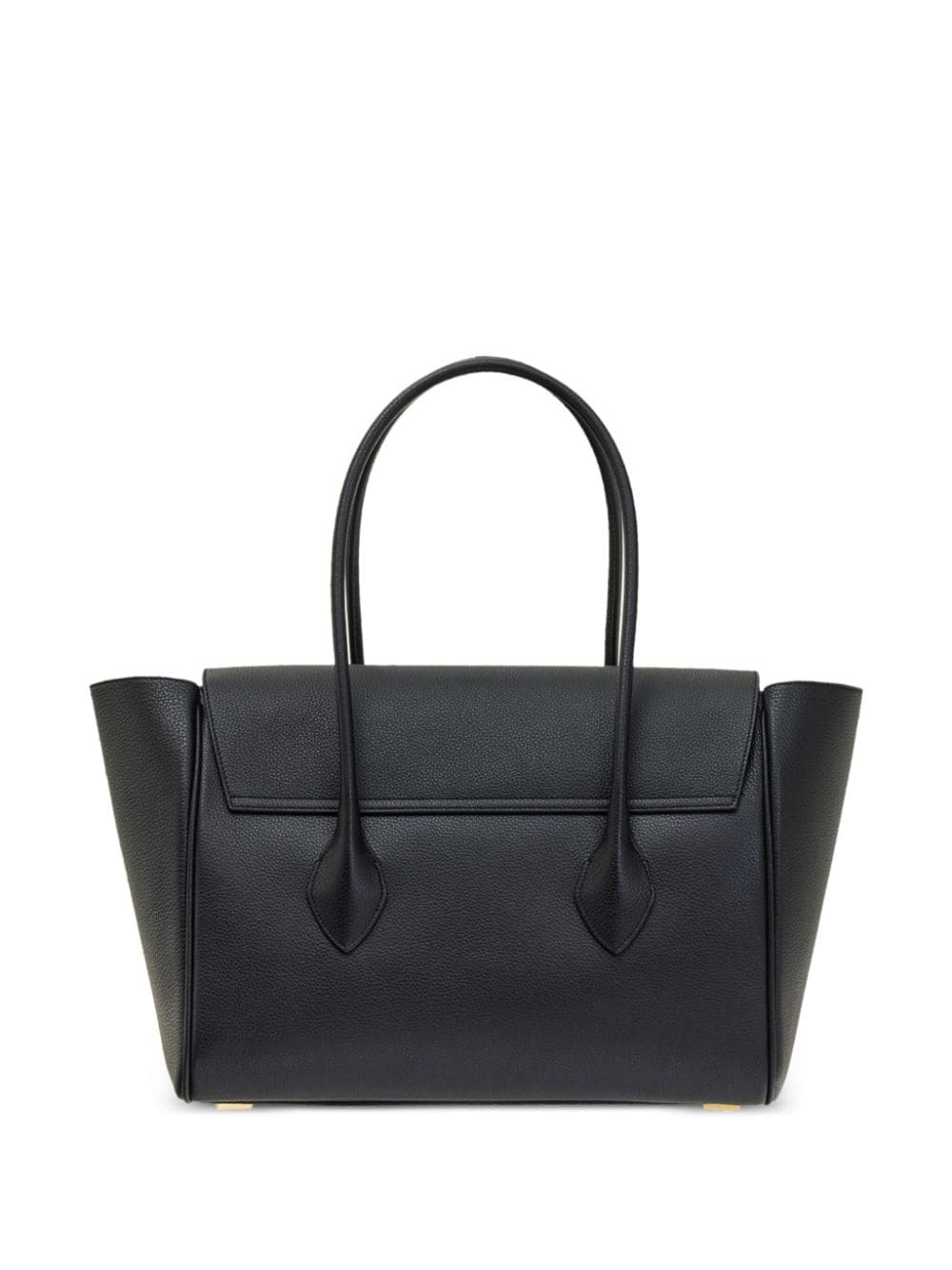 large logo-plaque leather tote bag - 3