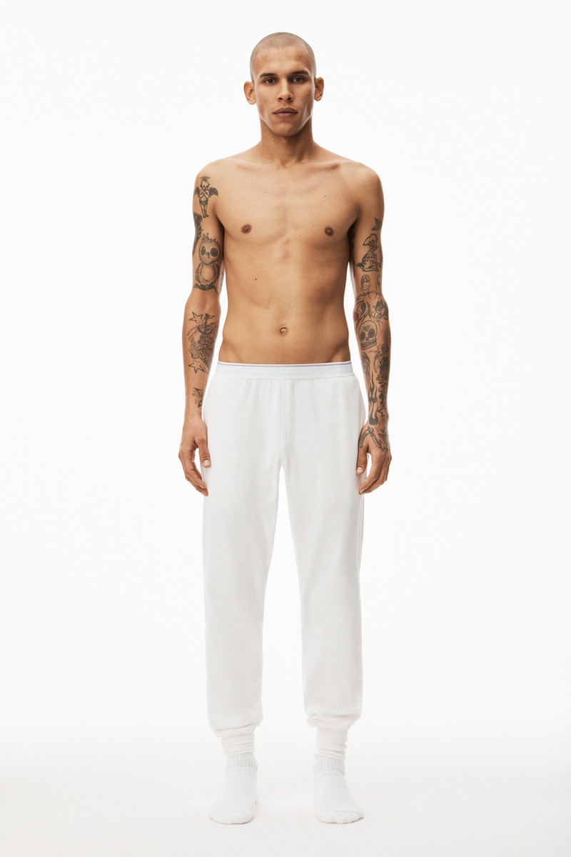 Alexander Wang UNISEX JOGGER IN COTTON WAFFLE THERMAL outlook