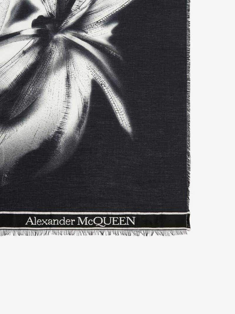 Men's Dragonfly Shadow Stole in Black/white 3