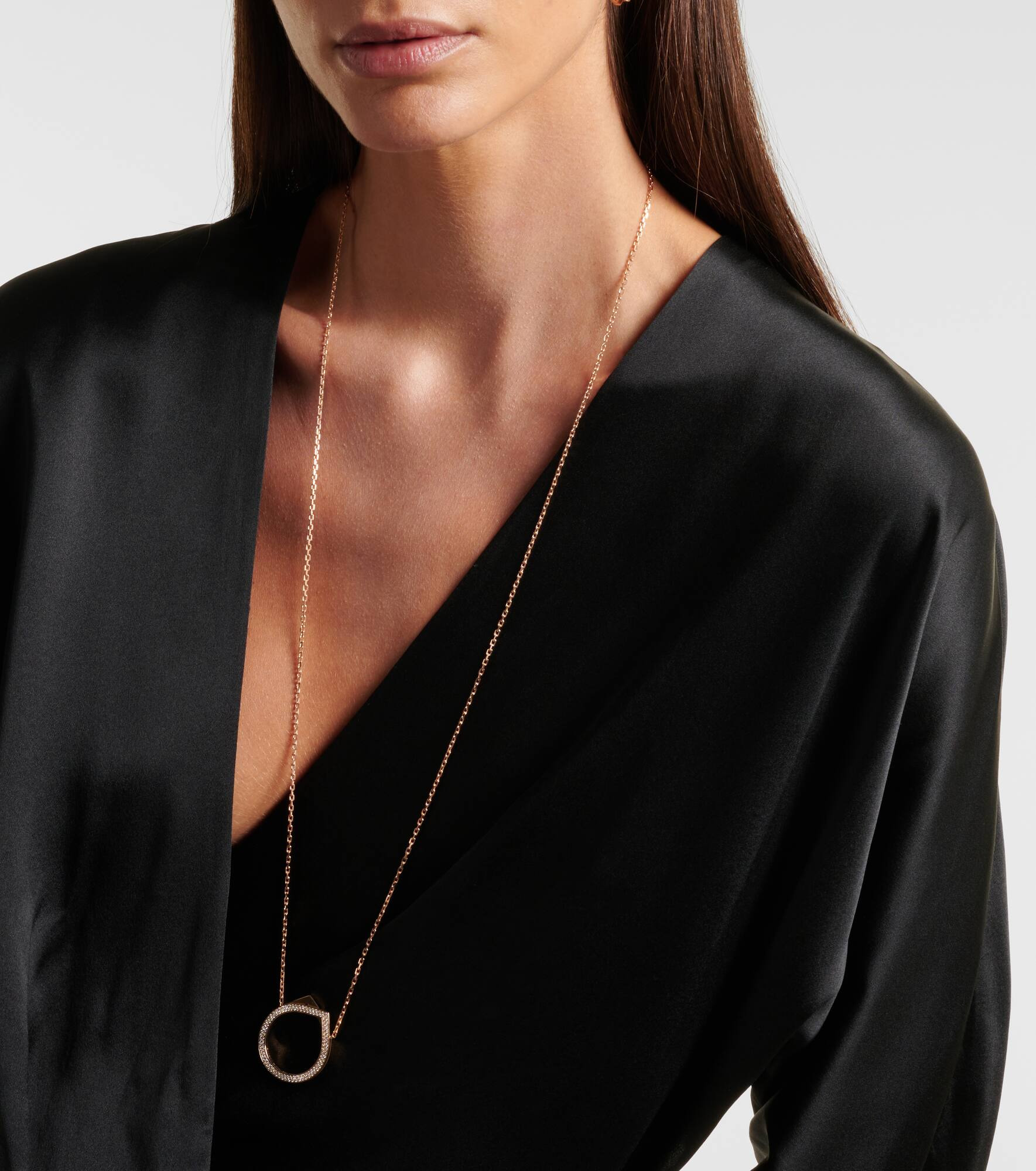 Antifer 18kt rose gold necklace with diamonds - 2