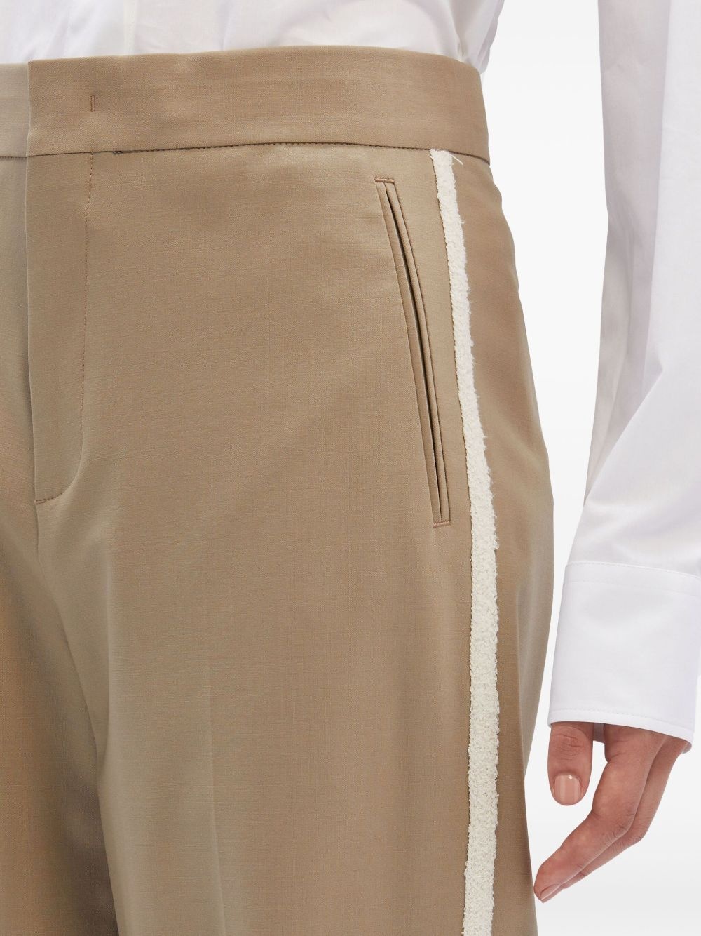 stripe-detail trousers - 5