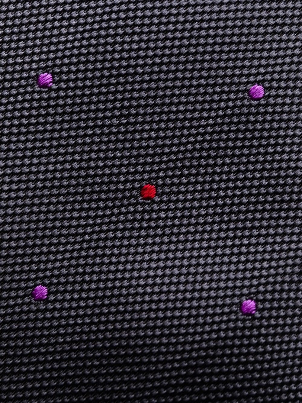 embroidered-dot tie - 2