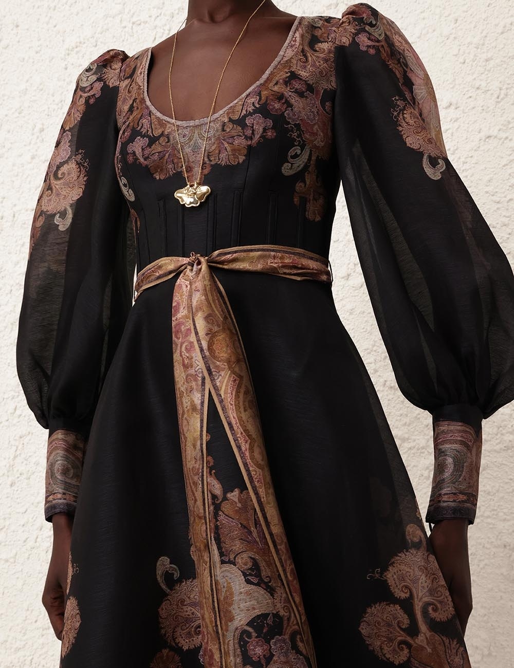 Zimmermann ILLUSTRATION STRUCTURED DRESS | REVERSIBLE