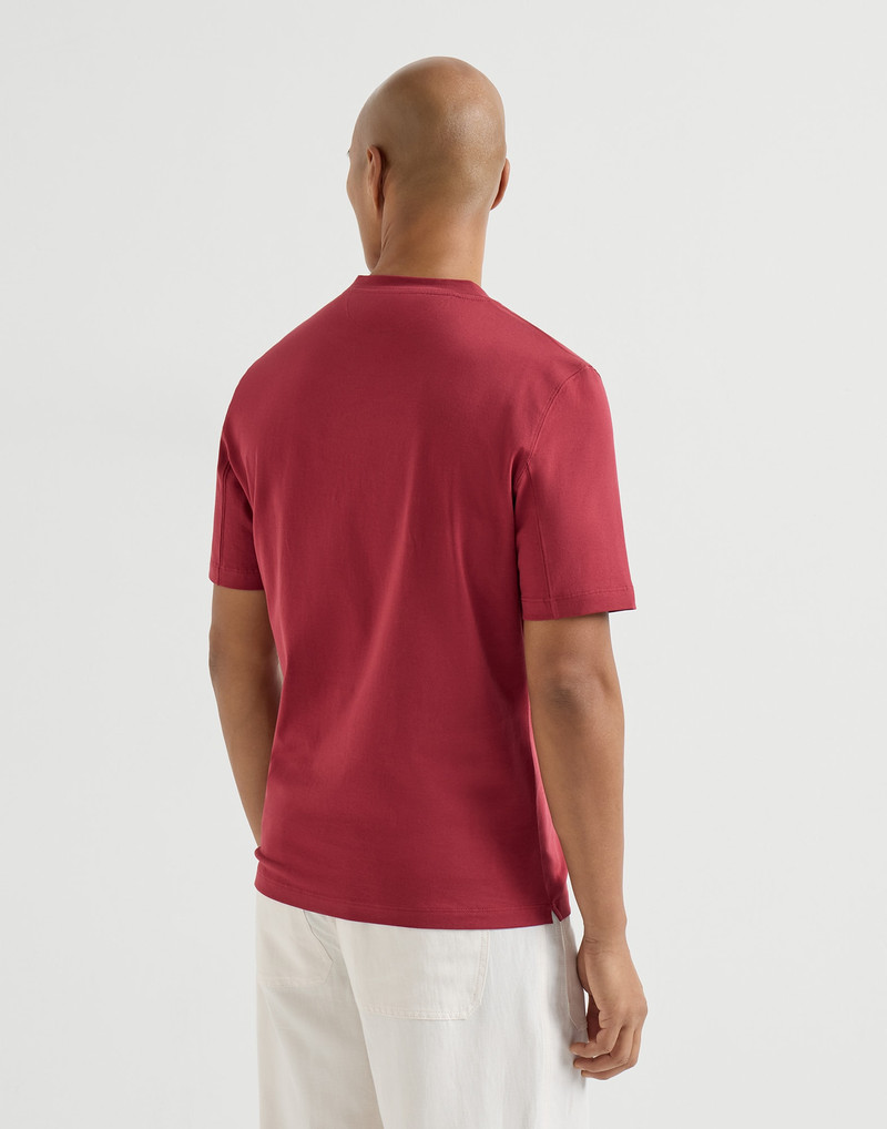 Cotton jersey crew neck T-shirt with logo 3