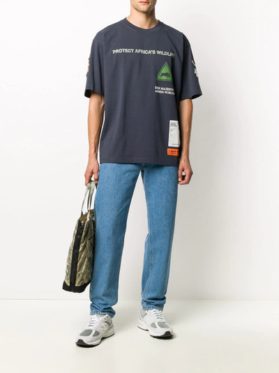 Heron Preston slogan patchwork T-shirt outlook