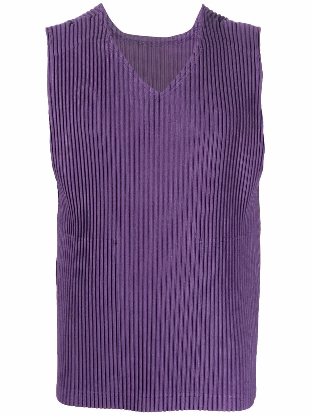 pleated lightweight tank top - 1