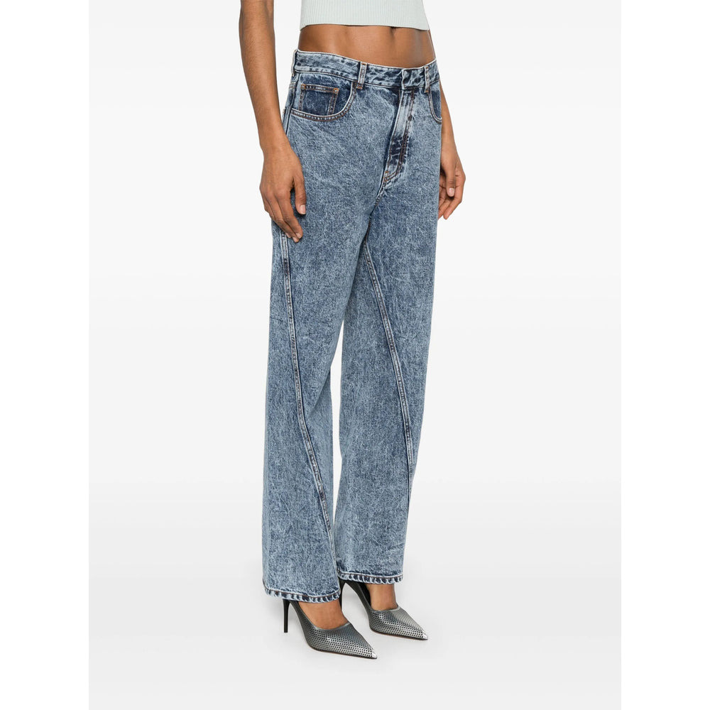 Alaïa Blue Denim - Straight-Leg Jeans Women - 2