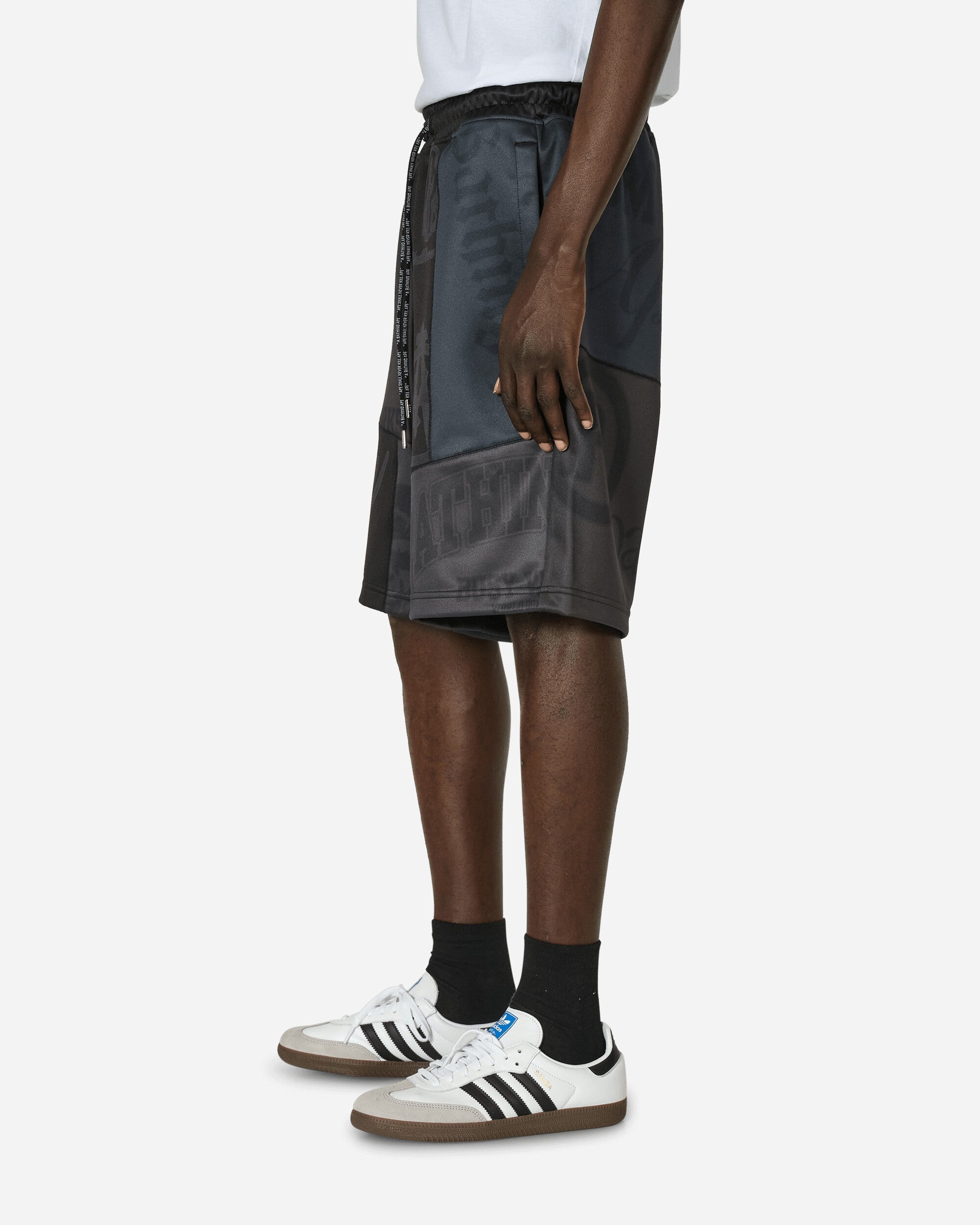 Patchwork Basketball Shorts Black - 2