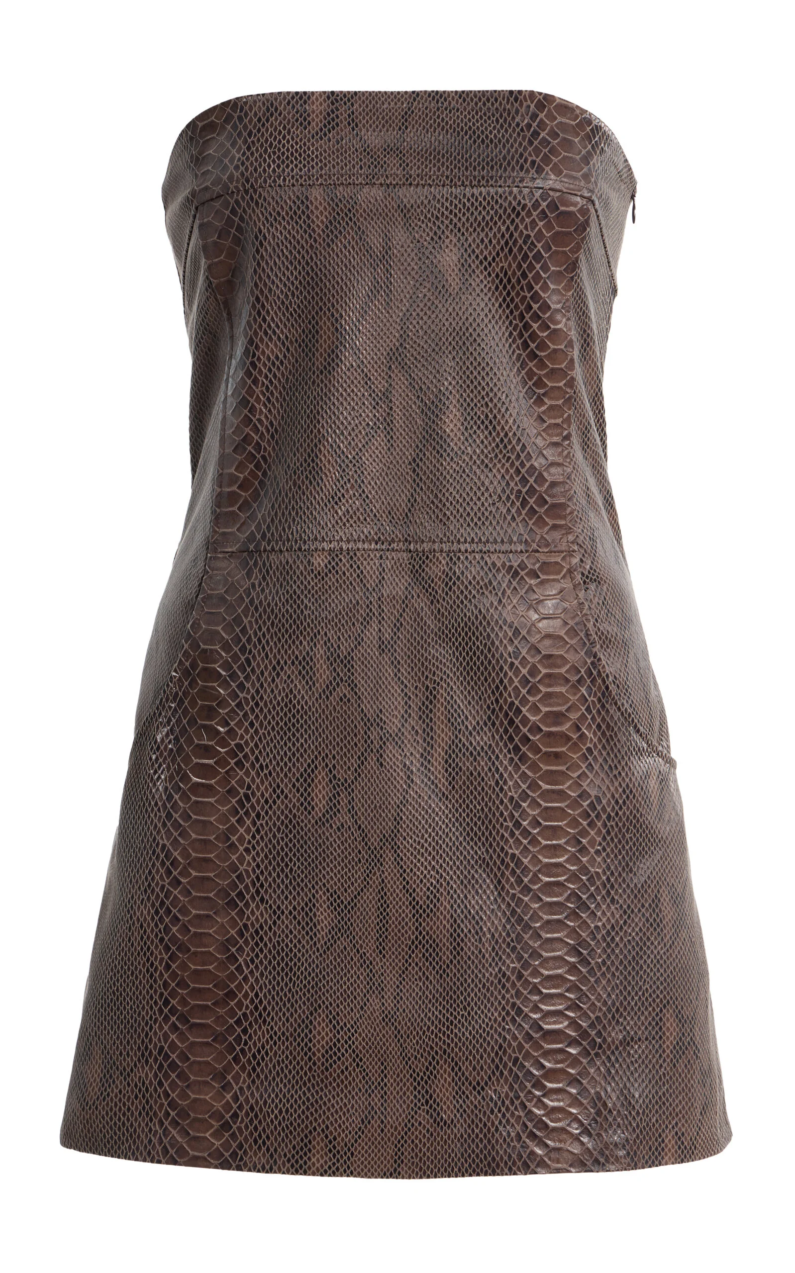 Audrey Leather Mini Dress - 1