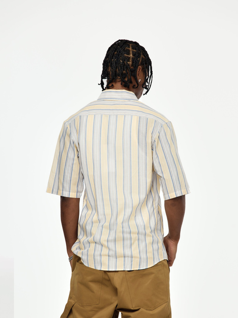 Martine Rose STRIPE S/S CASUAL SHIRT (YELLOW/BLUE) outlook