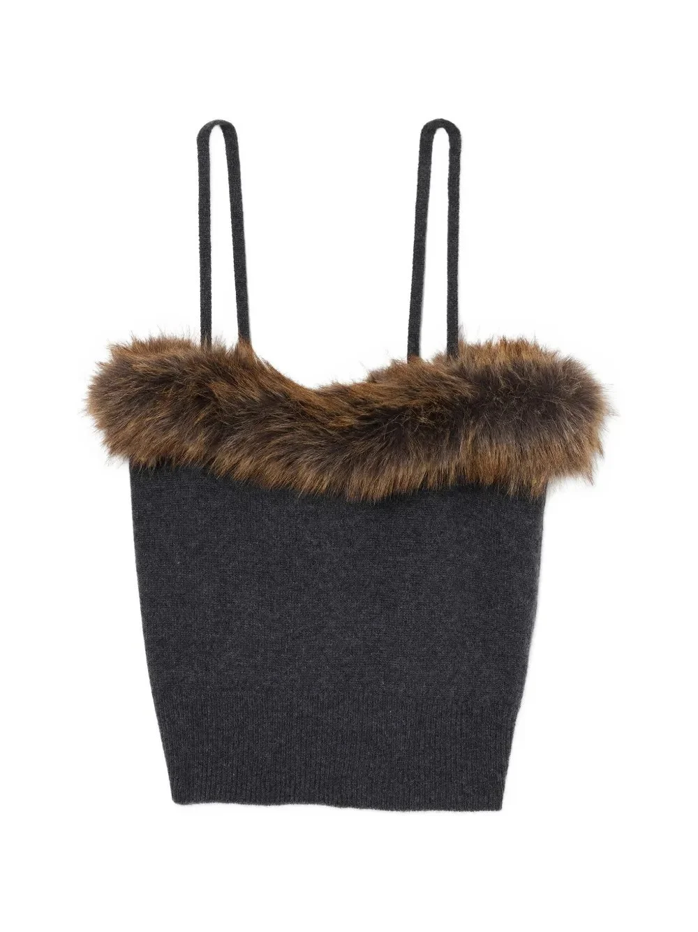 FAUX FUR LINED TANK - 1
